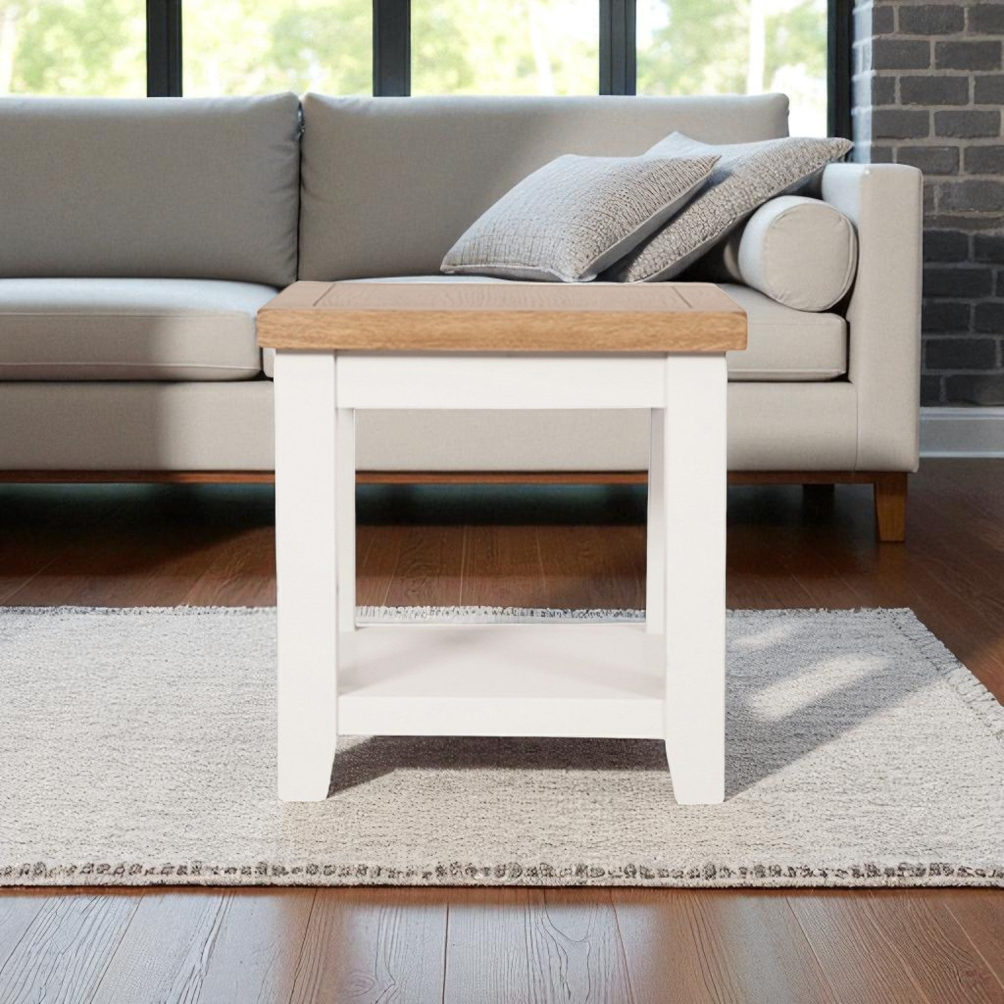 MELBOURNE WHITE LAMP TABLE