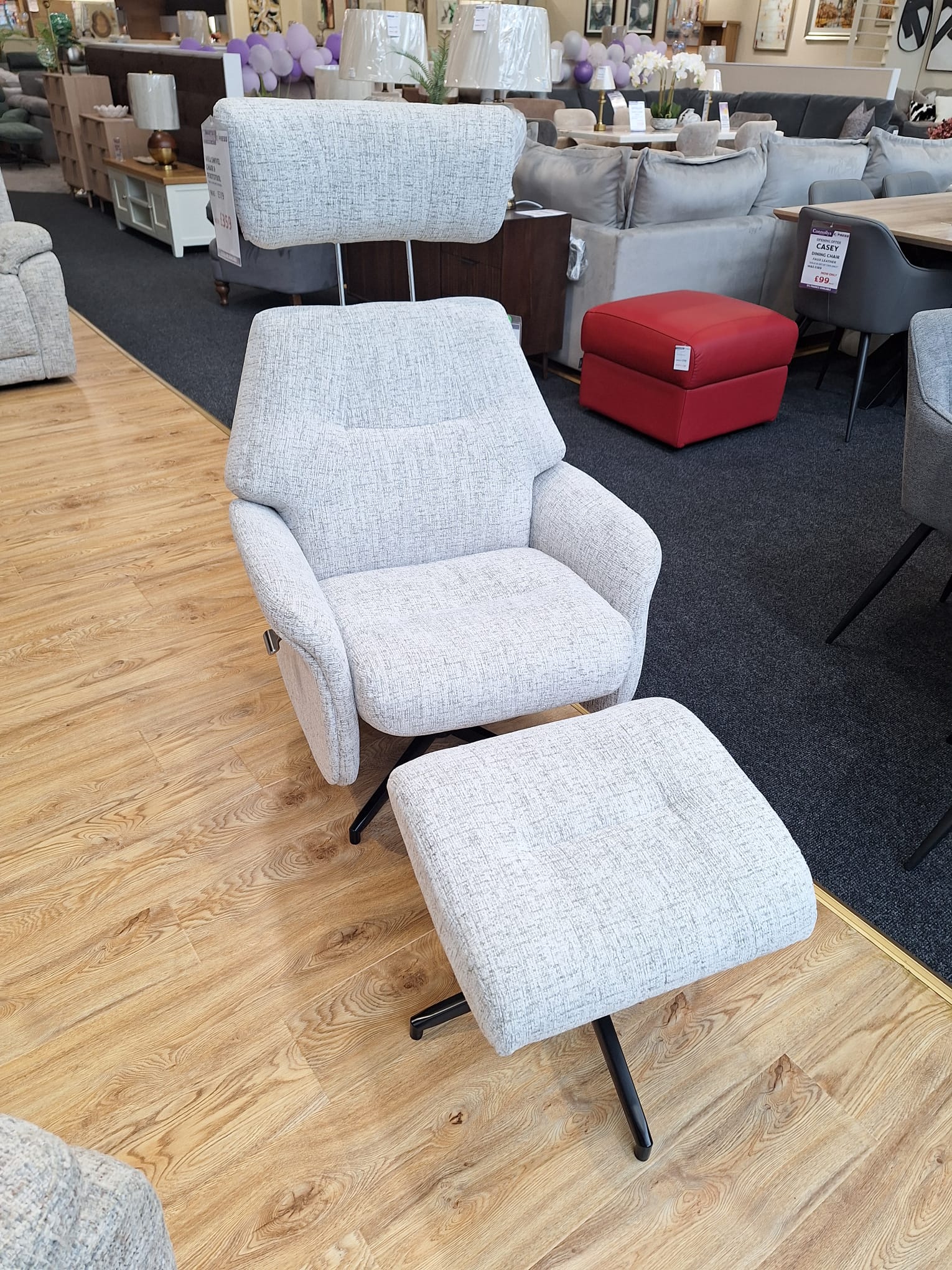 Mira Swivel + Footstool - Connollys Of Moy