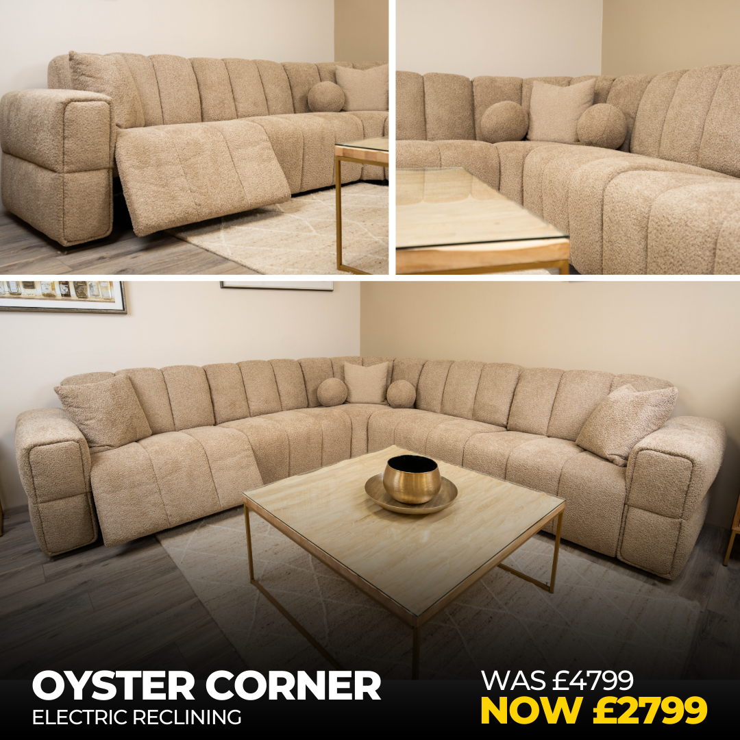 Oyster Corner Sofe - Coco - Connollys Of Moy