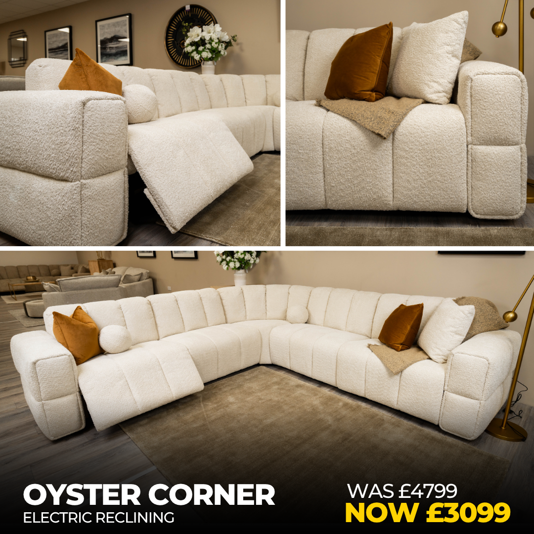 OYSTER CORNER SOFA - COTTON