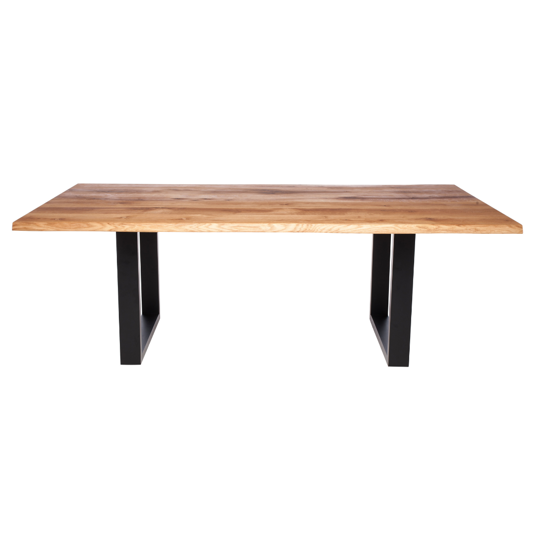 Fargo Oiled Oak Dining Table (B) - Anthracite