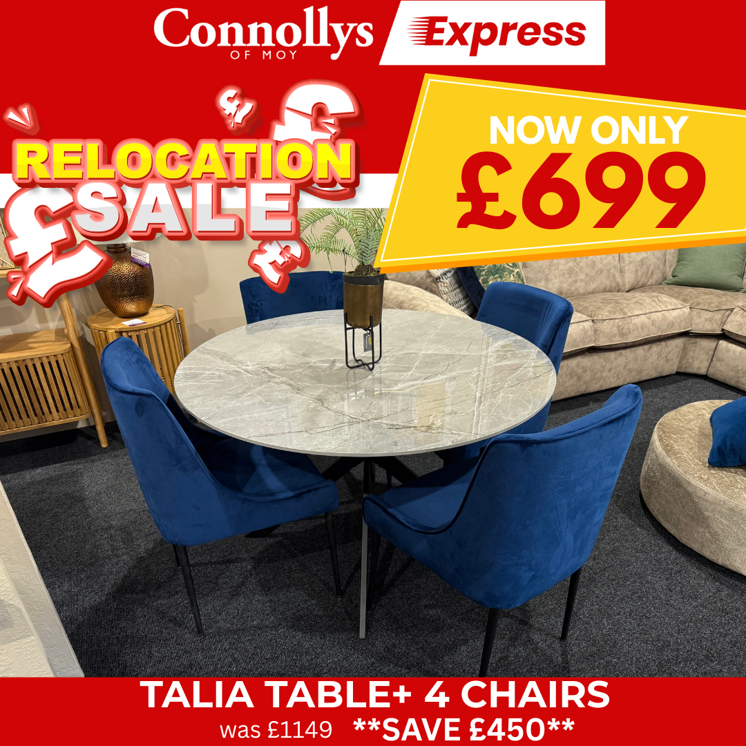 Talia Table + 4 Chairs