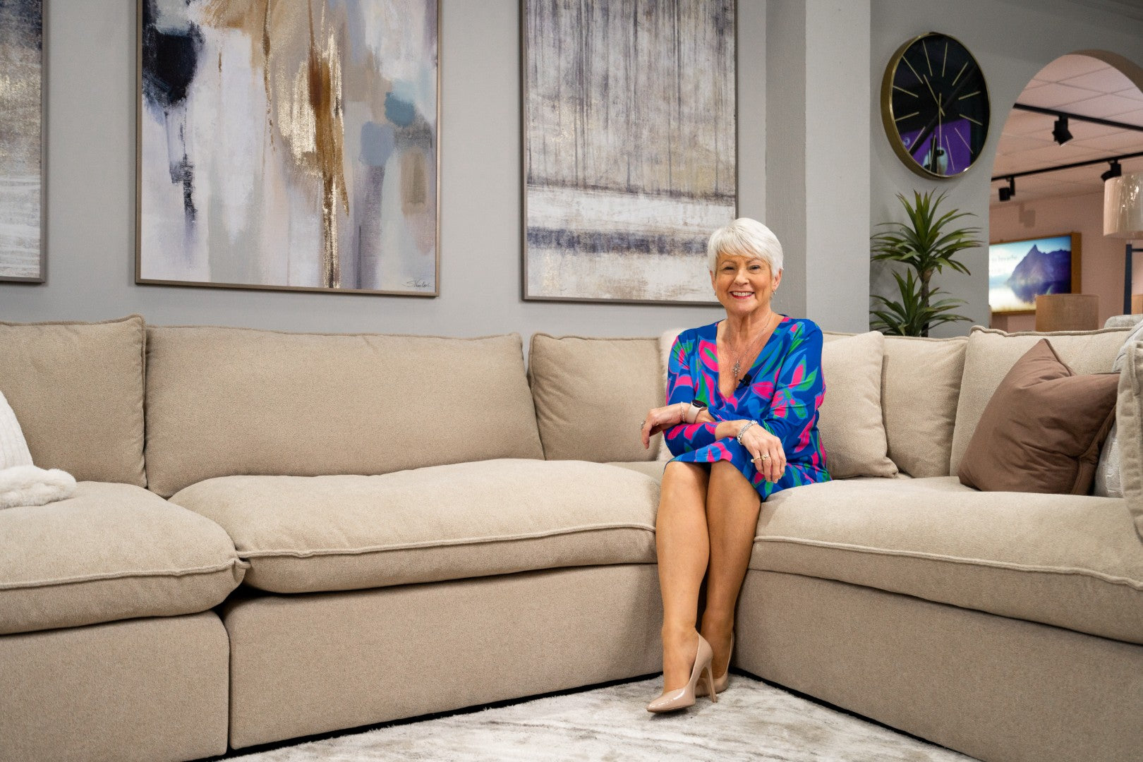 ADAR CORNER SOFA + FOOTSTOOL