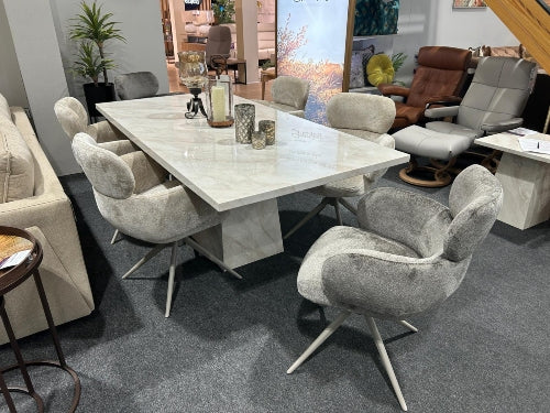 APOLLO DINING TABLE + 6 CHAIRS