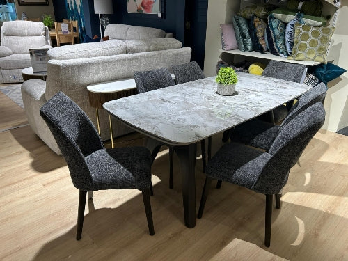 VALLEY DINING TABLE & 6 CHAIRS