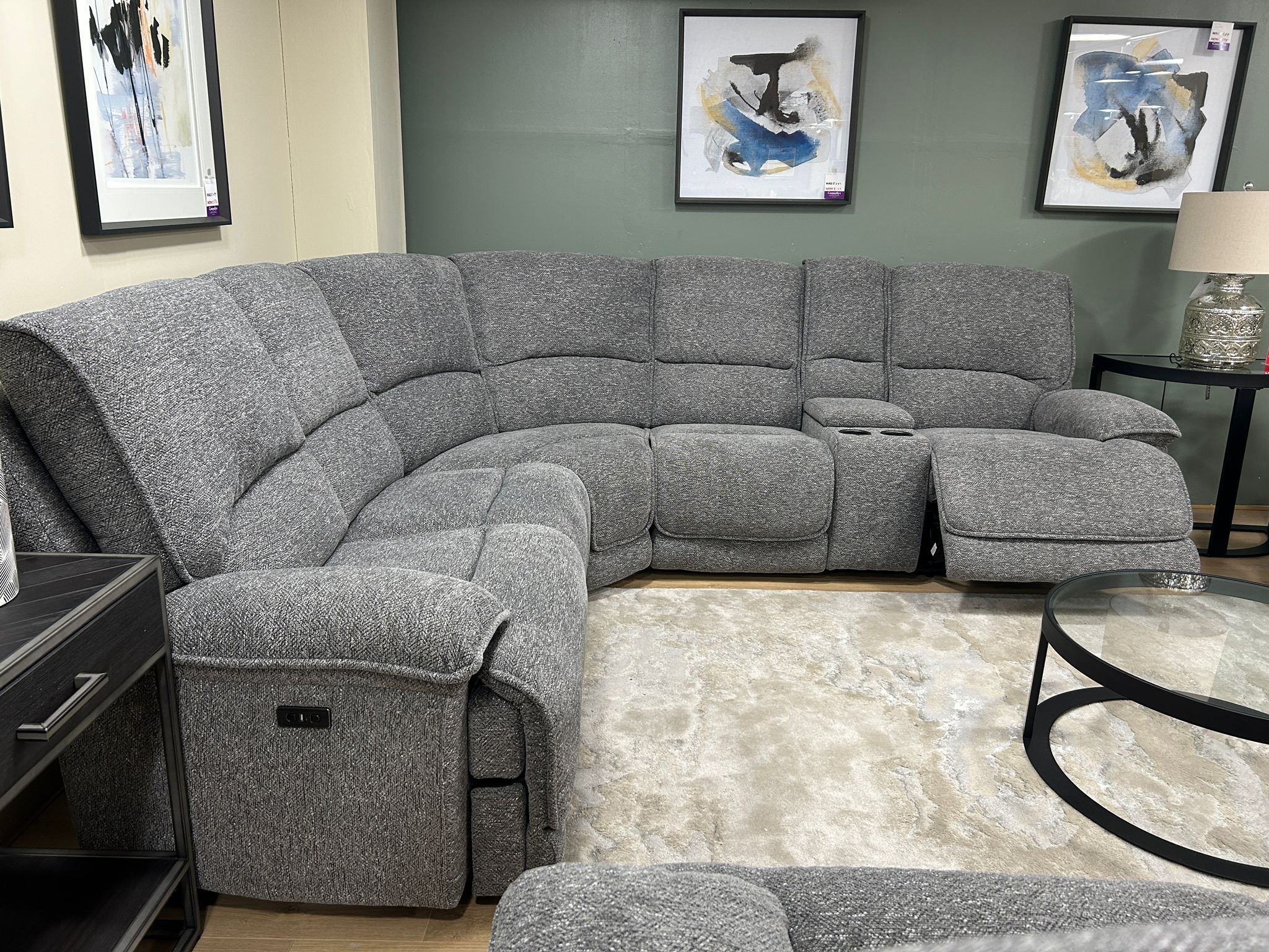 MARNIE CORNER SOFA WITH CONSOLE