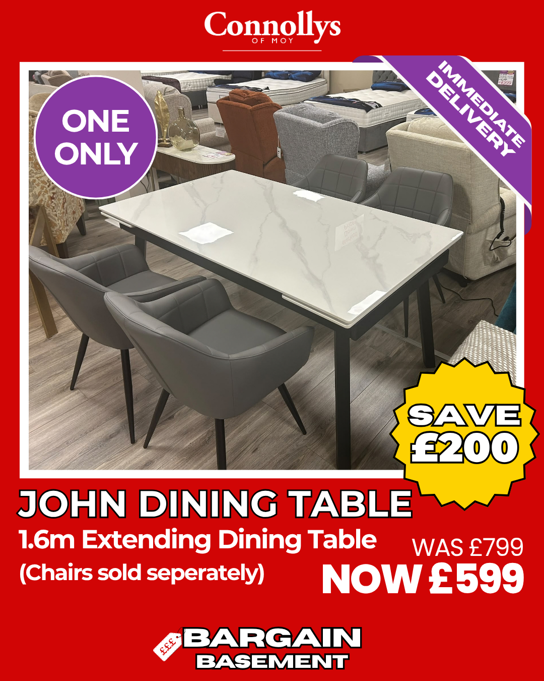 John Extending Dining Table