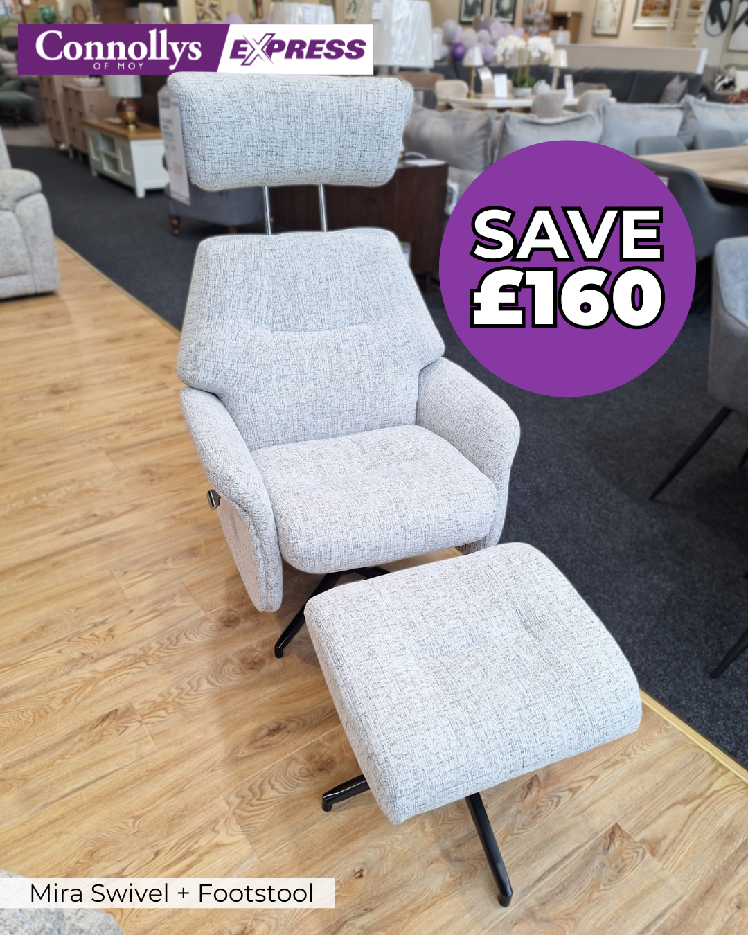 Mira Swivel + Footstool
