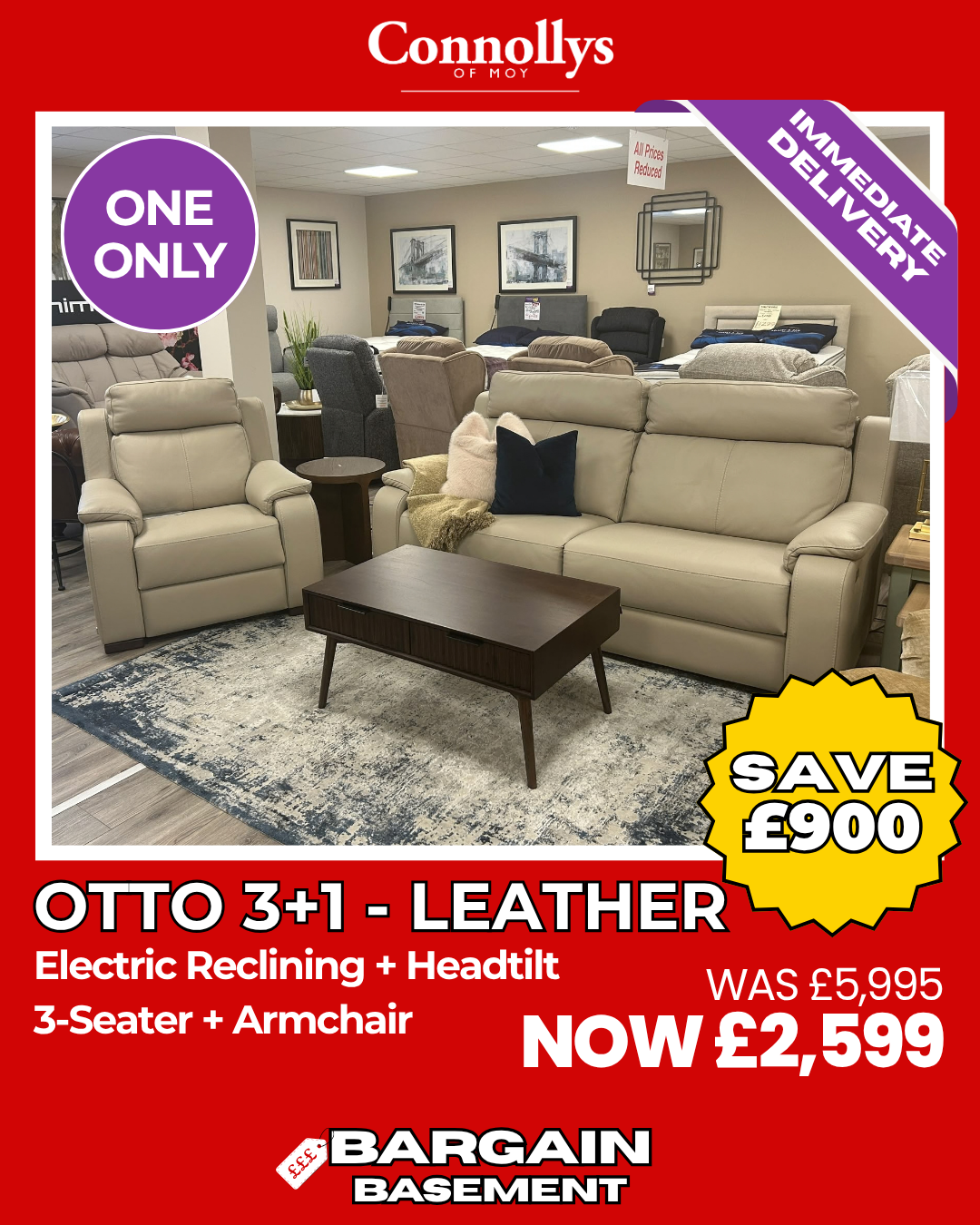 Otto 3+1 - Full Leather