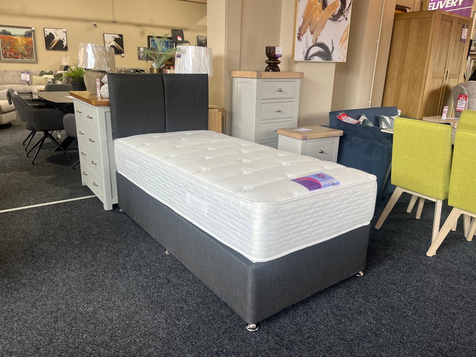 Rimini 3ft Single Bed Divan Set